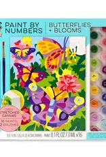 Bright Stripes Paint By Numbers: Butterflies +  Blooms
