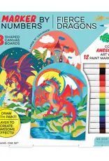 Bright Stripes Marker by Number: Dragons