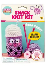 Bright Stripes Snack Knit Kit: Boba Buddy