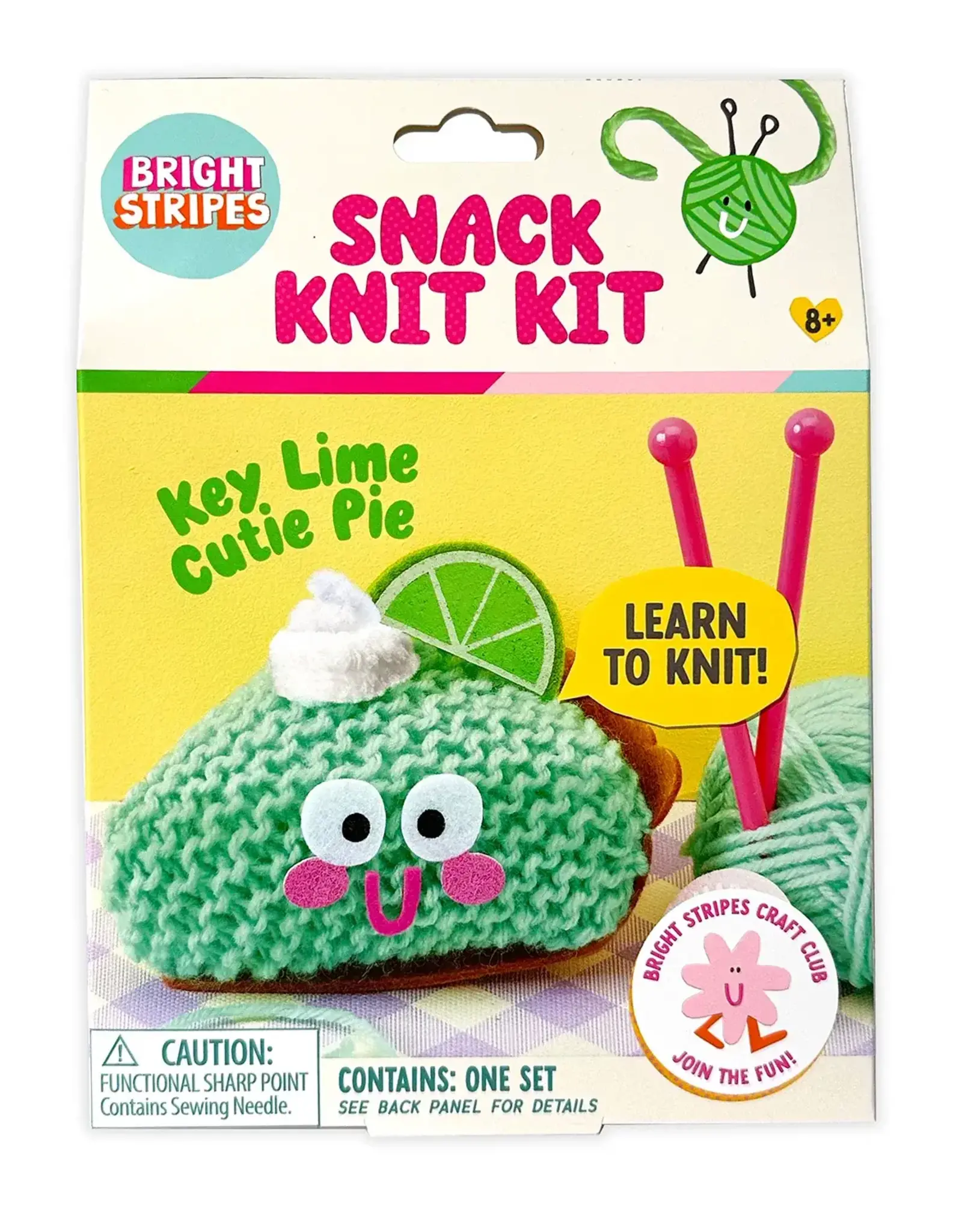 Bright Stripes Snack Knit Kit: Key Lime Pie