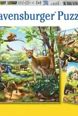 Ravensburger 49pc Puzzle: Forest/Zoo/Domestic Anim. x3
