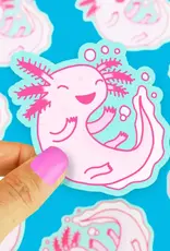 Turtle Soup Vinyl Sticker: Happy Little Axolotl