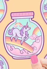 Turtle Soup Vinyl Sticker: Magical Unicorn Jar