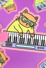 Turtle Soup Vinyl Sticker: Keyboard Cat
