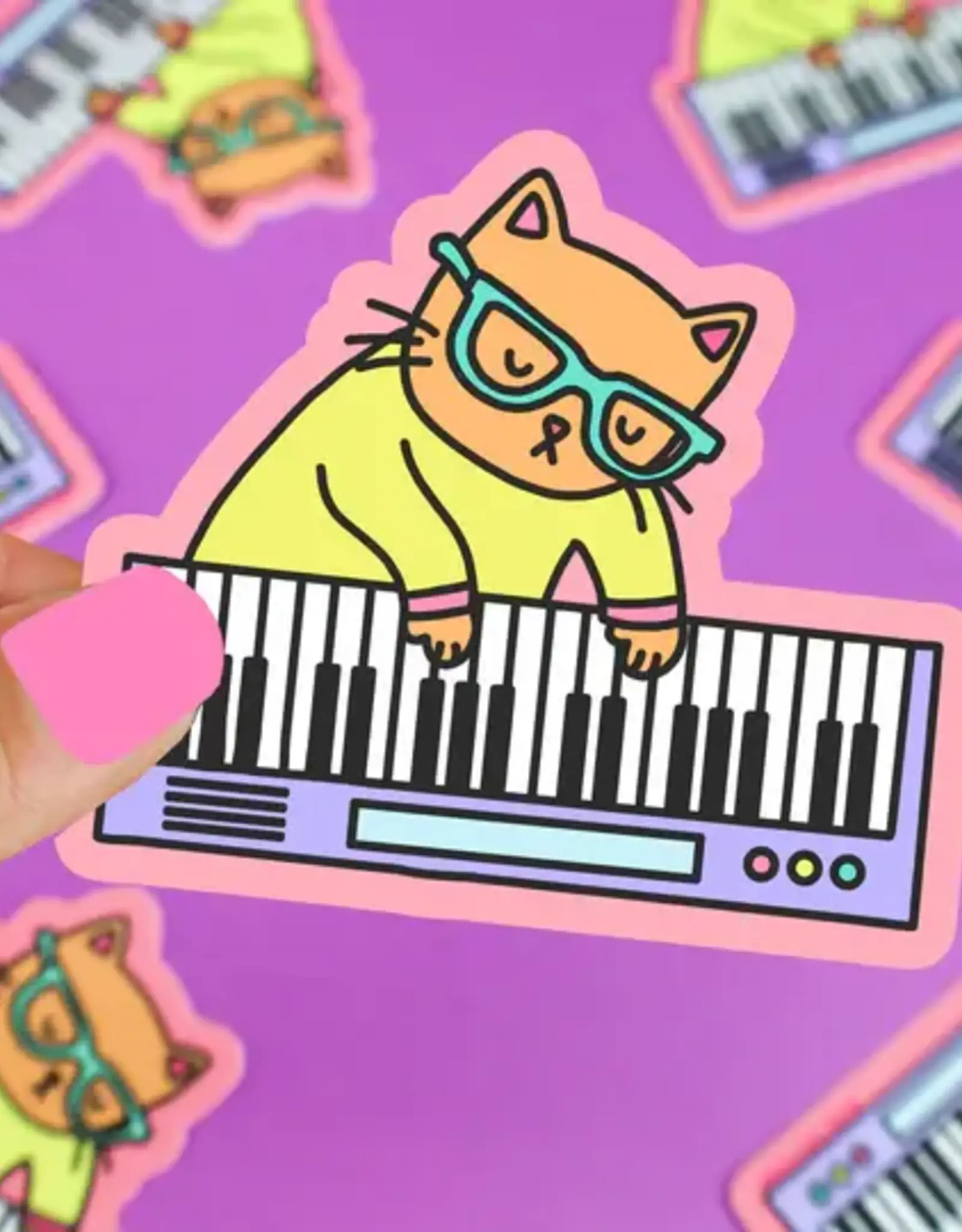 Turtle Soup Vinyl Sticker: Keyboard Cat