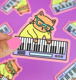 Turtle Soup Vinyl Sticker: Keyboard Cat
