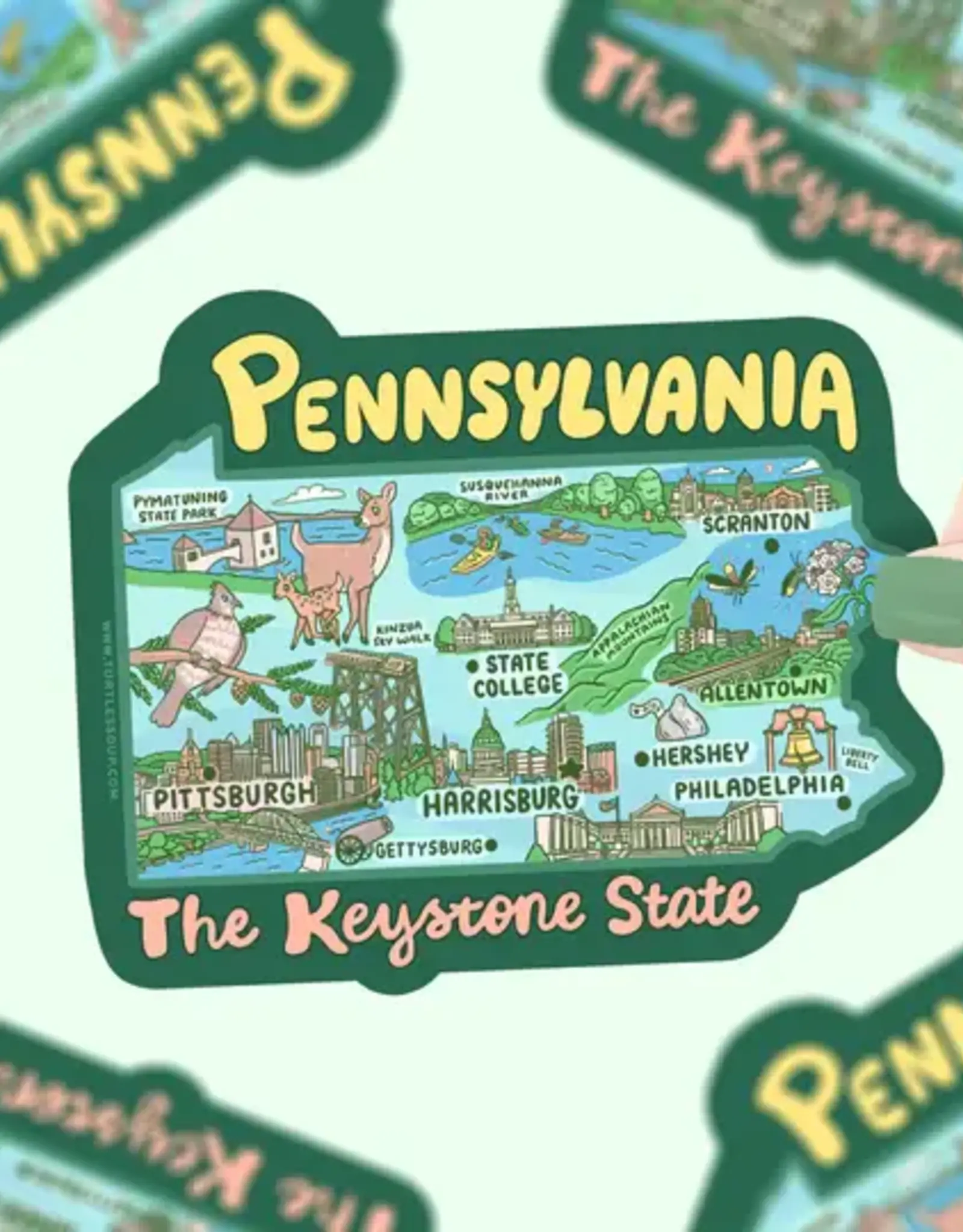 Turtle Soup Vinyl Sticker: Pennsylvania