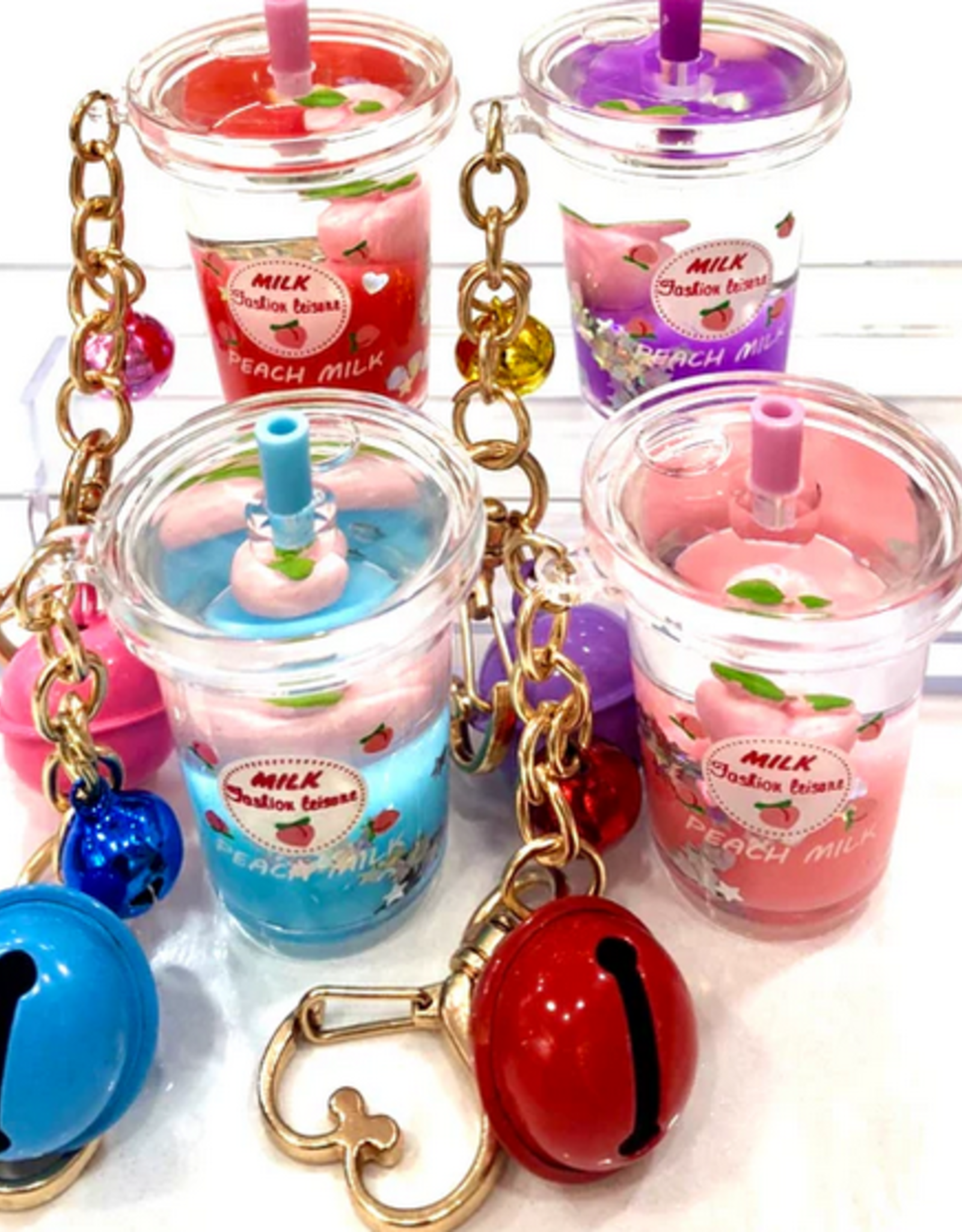 bcmini Key Charm: Peach Milk Bell