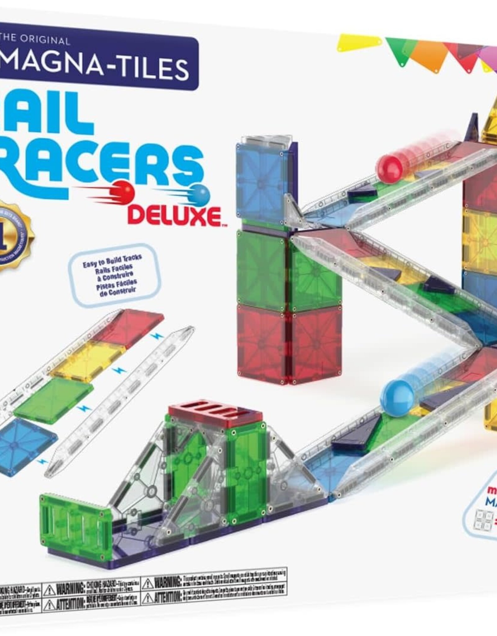 Magna-Tiles Magna-Tiles: Rail Racers Deluxe, 90pcs