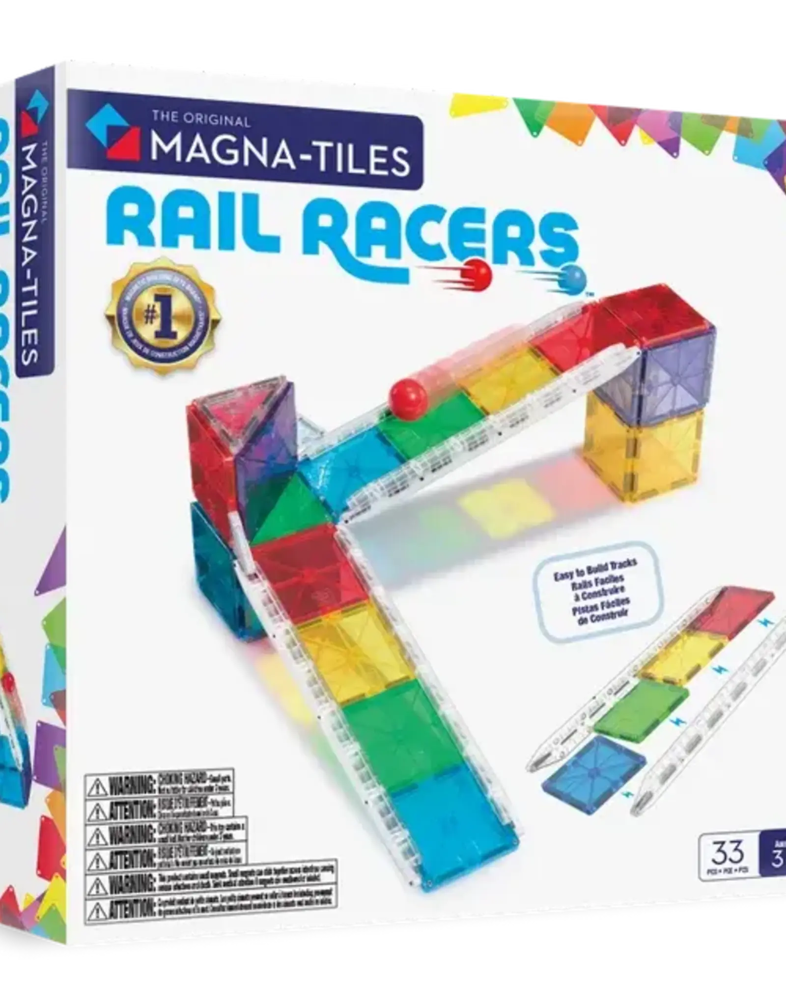 Magna-Tiles Magna-Tiles: Rail Racers , 33pcs
