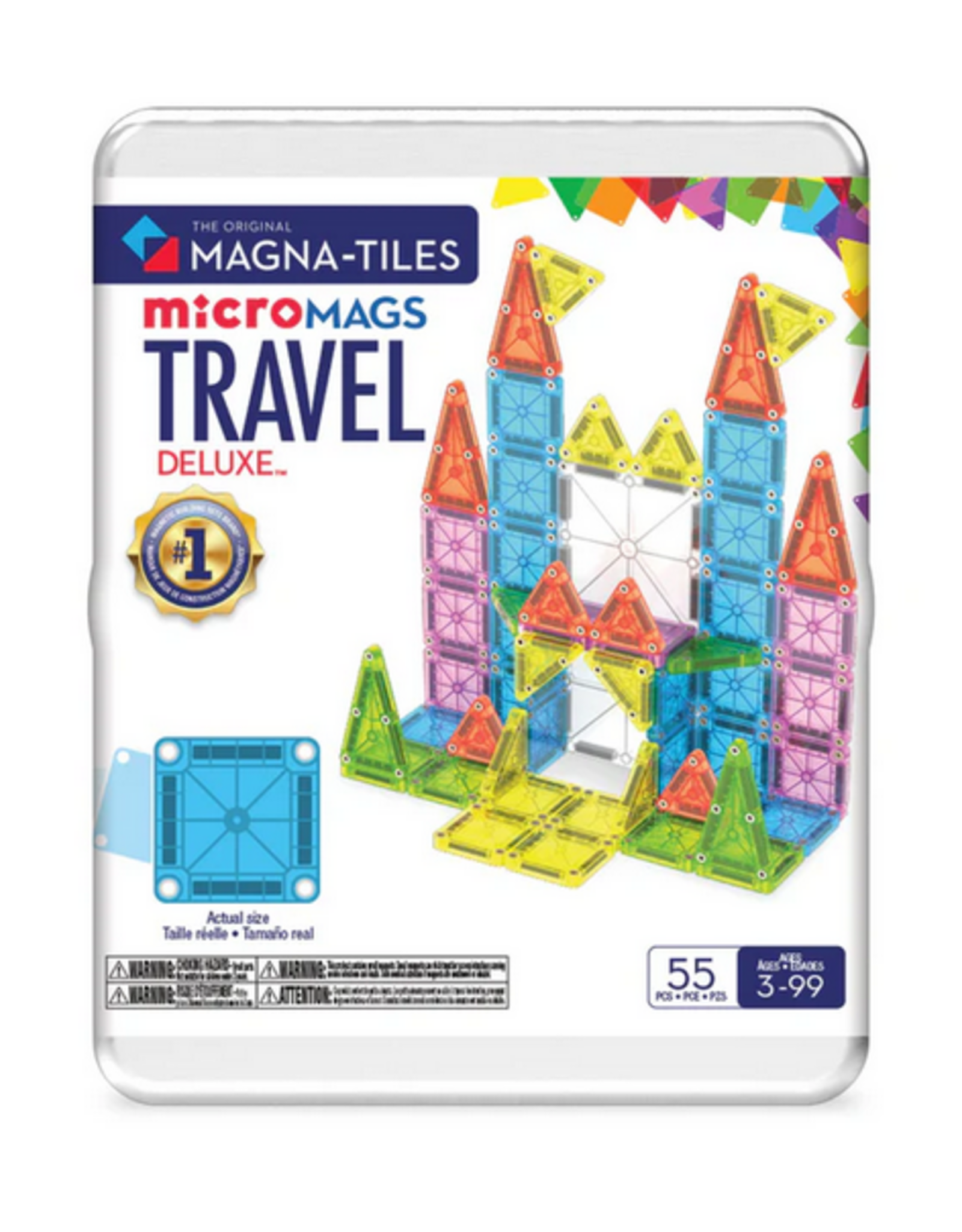 Magna-Tiles Magna-Tiles: microMAGs Travel Deluxe, 55pcs