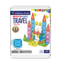 Magna-Tiles Magna-Tiles: microMAGs Travel Deluxe, 55pcs