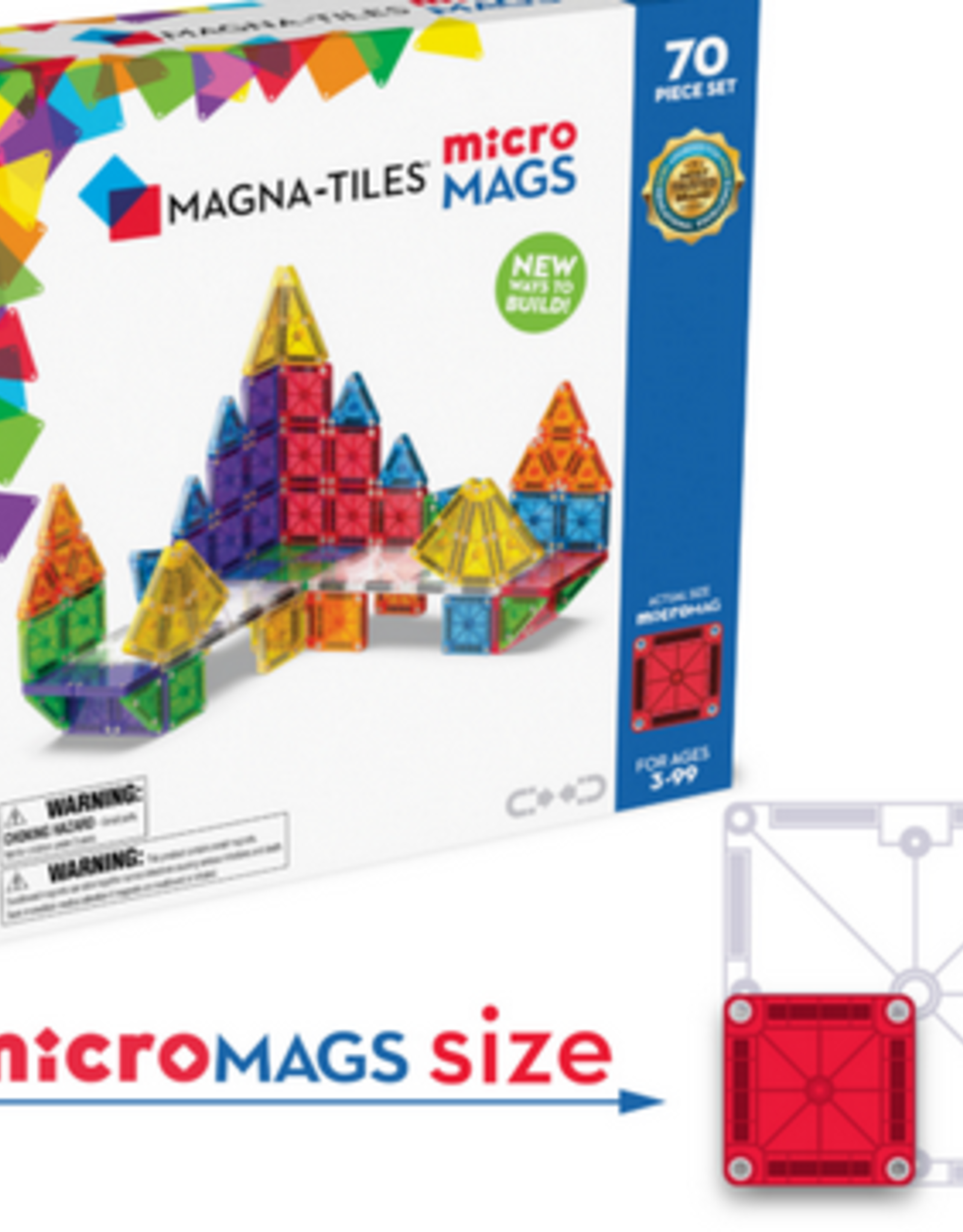 Magna-Tiles microMAGS 70-Piece Deluxe Set