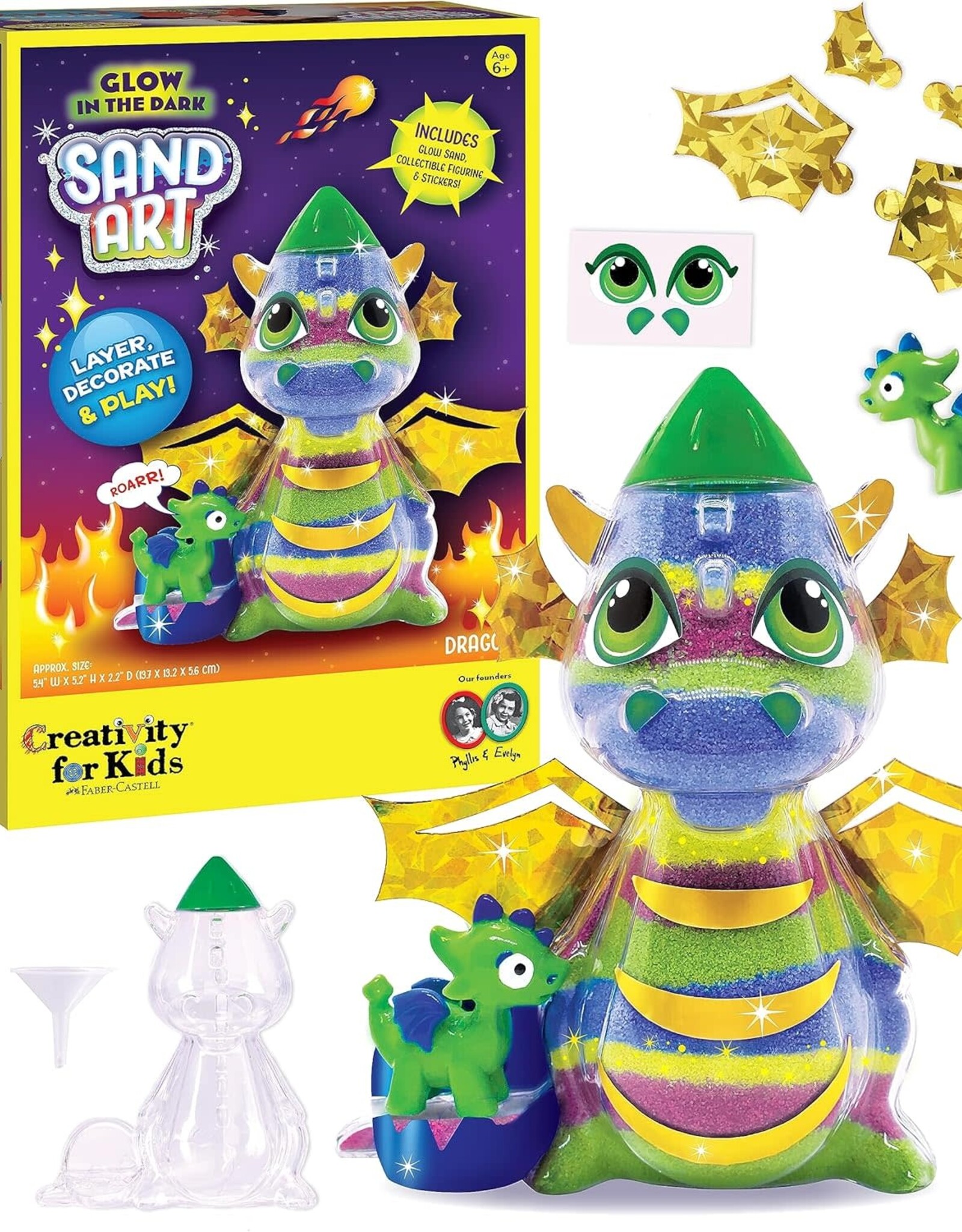 Faber-Castell Glow in the Dark Sand Art Dragon