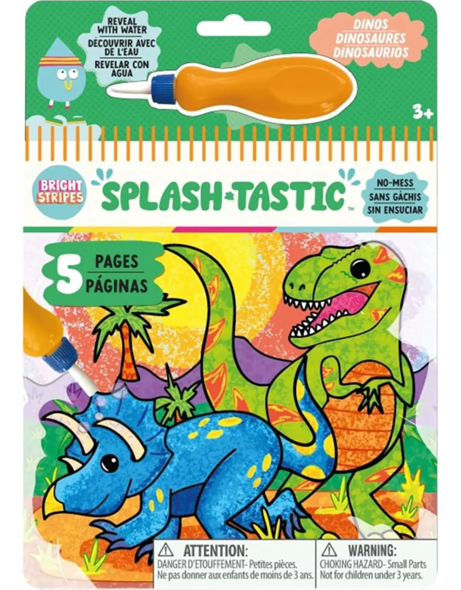 Bright Stripes Splash-Tastic: Dinos