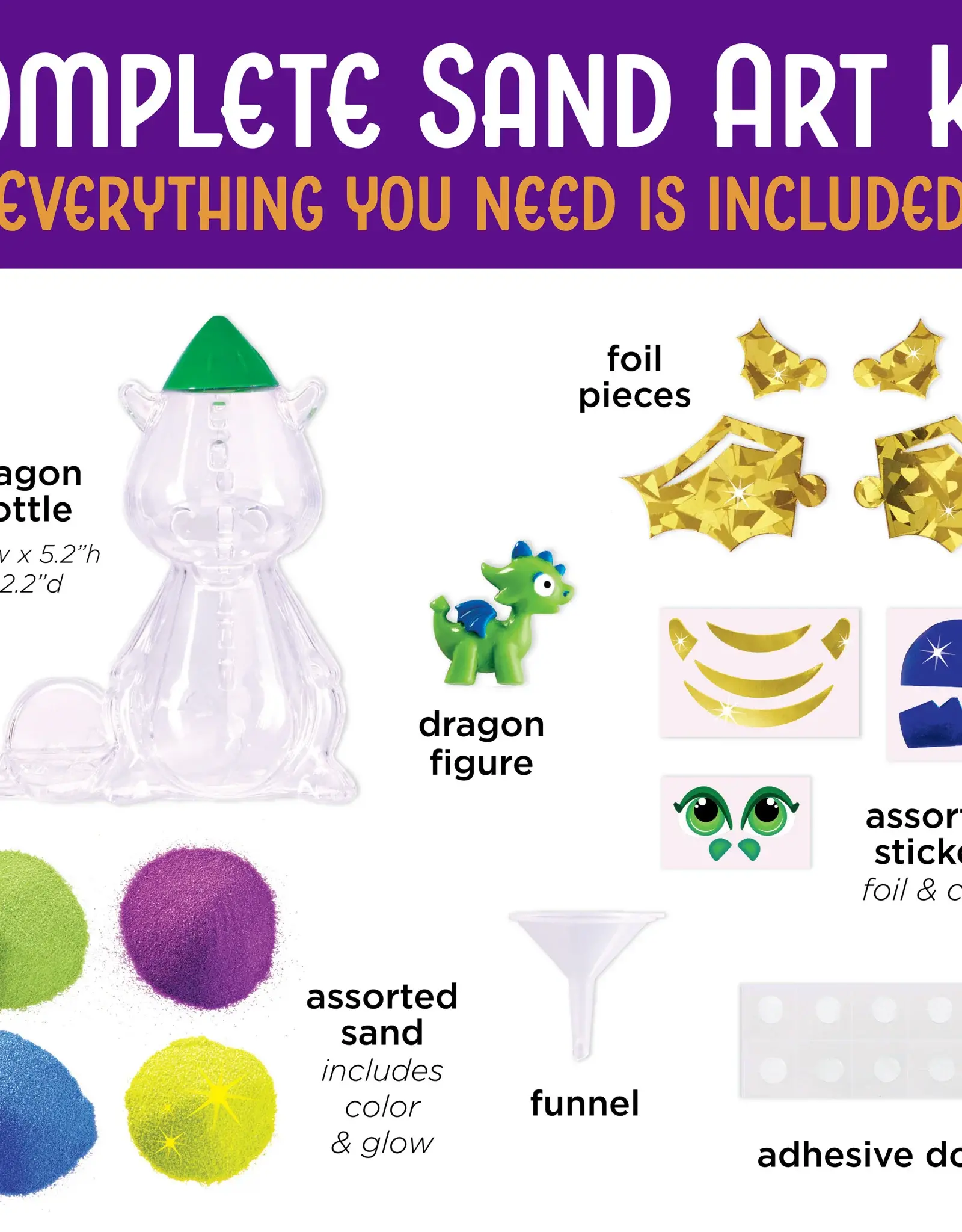 Faber-Castell Glow in the Dark Sand Art Dragon