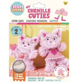Bright Stripes DIY Chenille Cuties: Cutie Cats