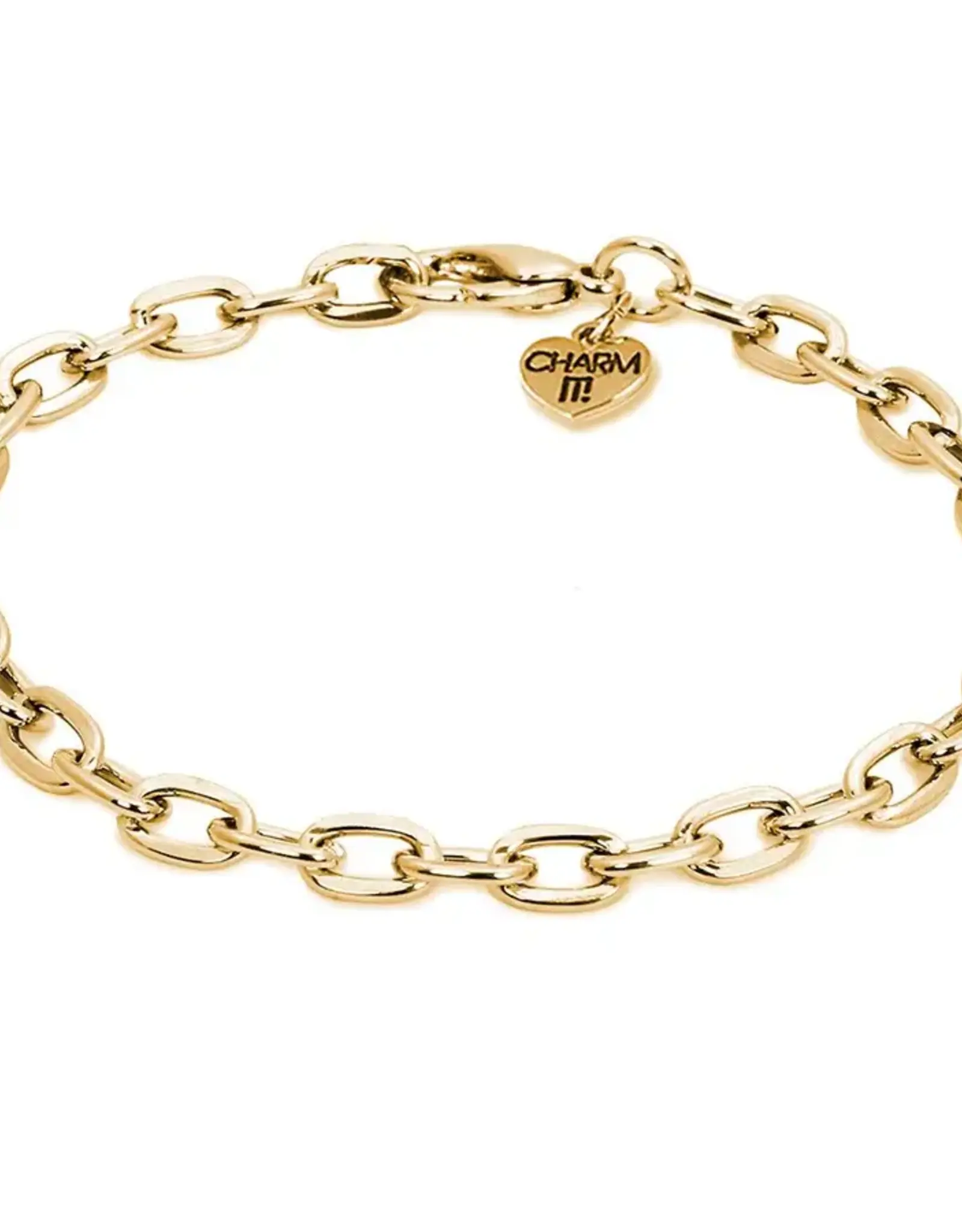 High IntenCity Charm It: Gold Chain Bracelet