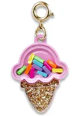 High IntenCity Charm It: Gold Ice Cream Cone Shaker Charm