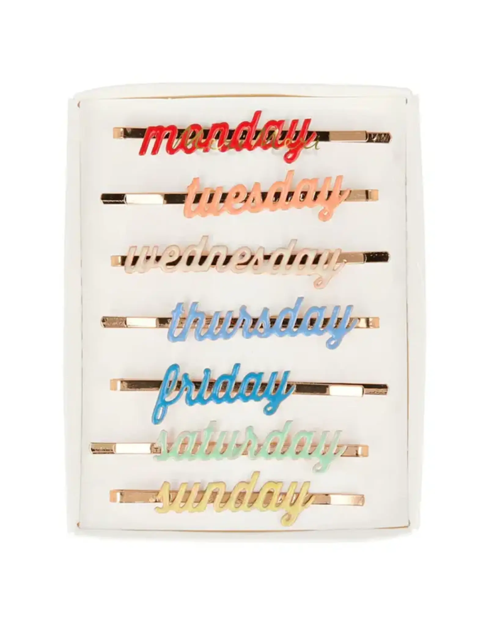 Meri Meri Enamel Week Day Hair Slides