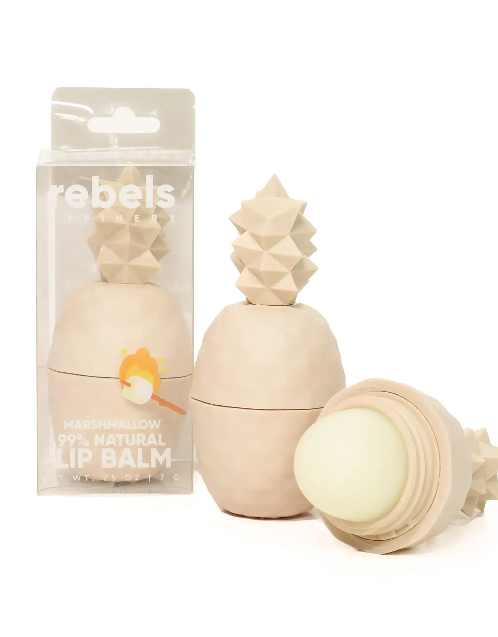 Rebels Refinery Cream Pineapple Lip Balm: Marshmallow