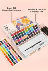 Grabie Watercolor Set Of 50 With  Brushes
