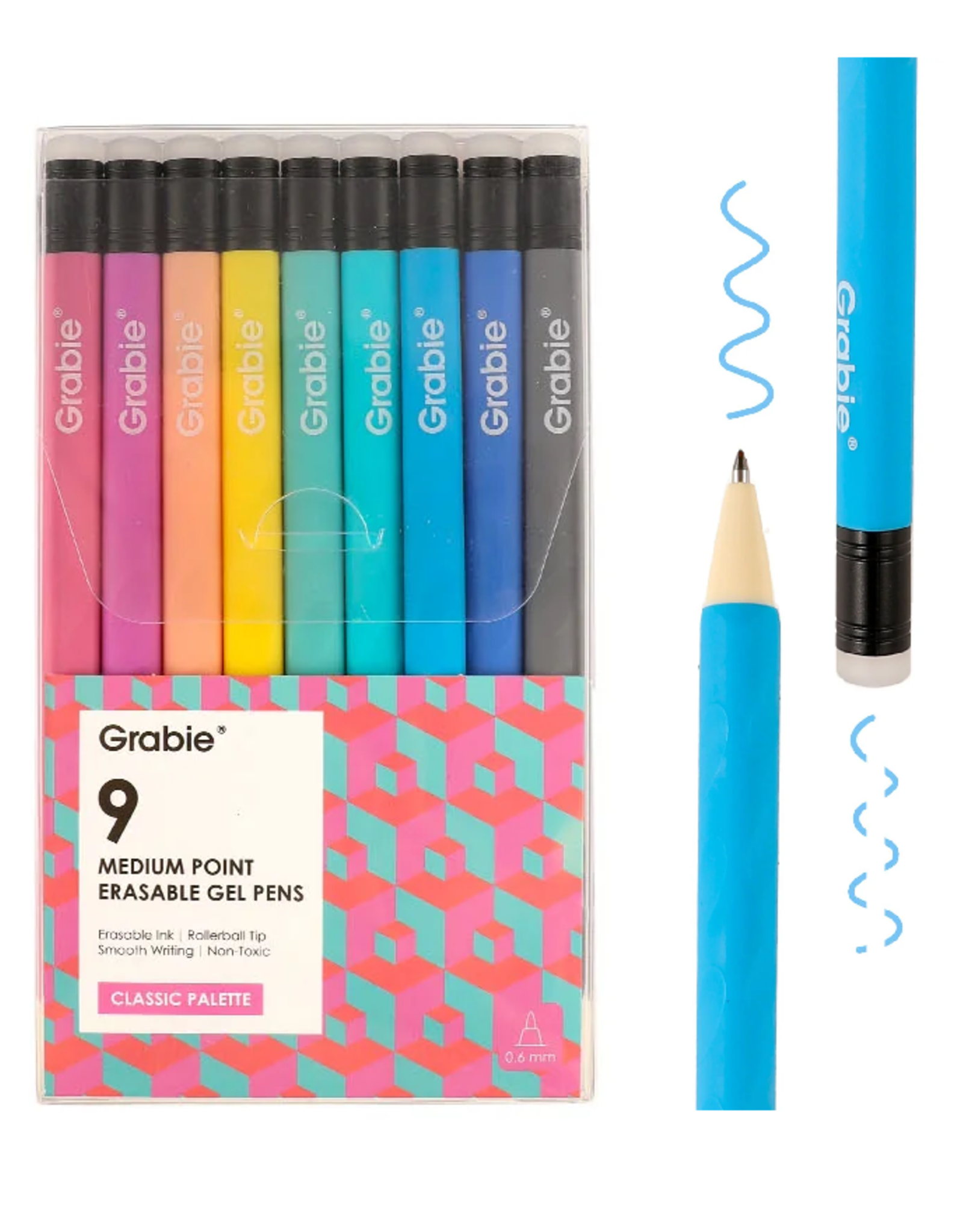 Grabie Medium Point Erasable Gel Pen  Set - Classic Palett