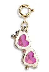 High IntenCity Charm It: Gold Heart Sunglasses Charm