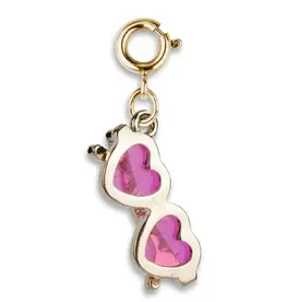 High IntenCity Charm It: Gold Heart Sunglasses Charm