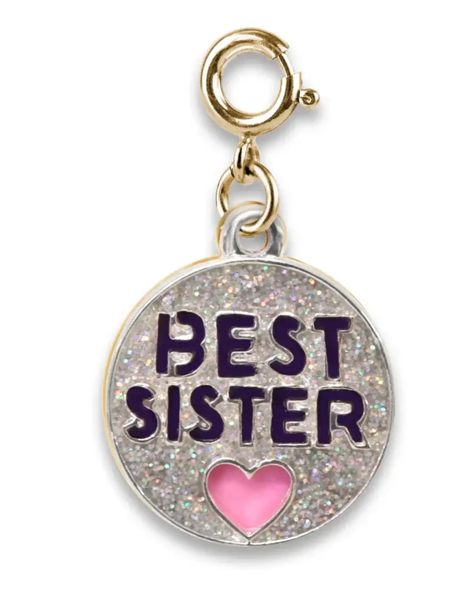 High IntenCity Charm It: Gold Glitter Best Sister Charm
