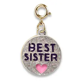 High IntenCity Charm It: Gold Glitter Best Sister Charm