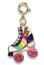 High IntenCity Charm It: Gold Rainbow Rollerskate Charm