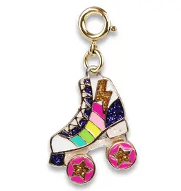 High IntenCity Charm It: Gold Rainbow Rollerskate Charm