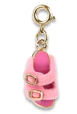 High IntenCity Charm It: Gold Furry Pink Sandal