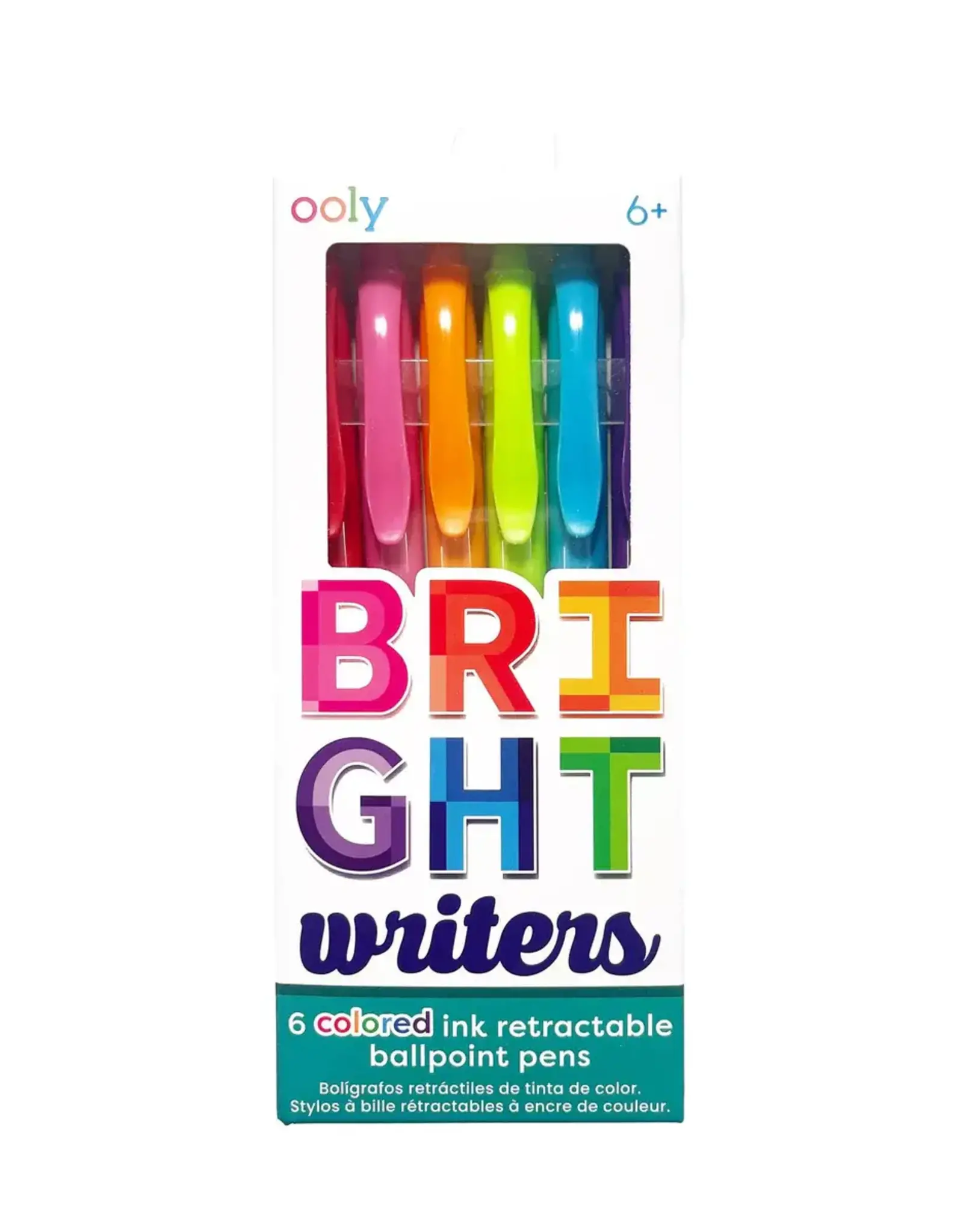 Ooly Bright Writers: Colored Ink  Rectractable Ballpoint