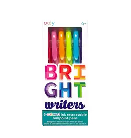 Ooly Bright Writers: Colored Ink  Rectractable Ballpoint