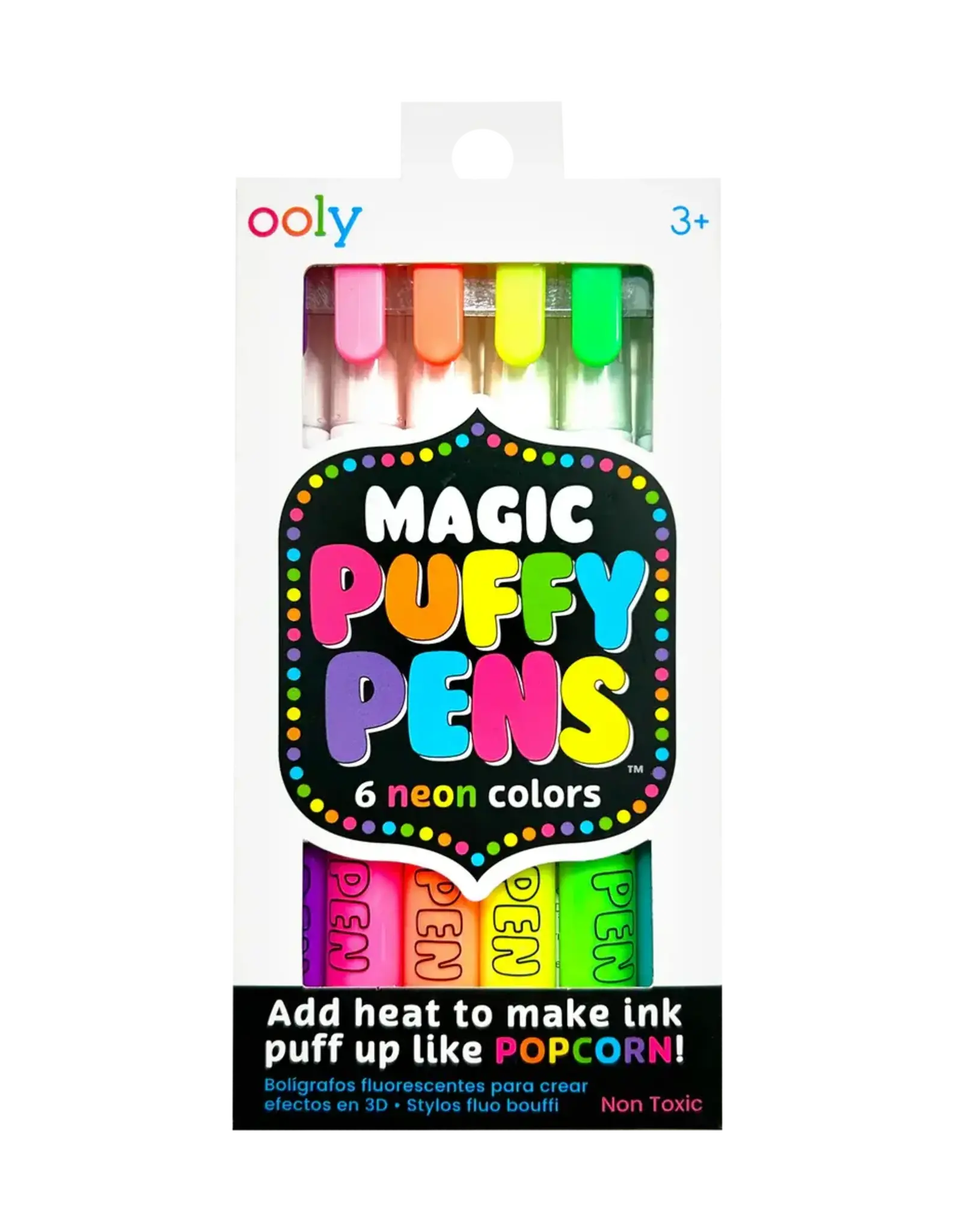 Ooly Magic Puffy Pens: Neon