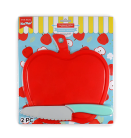 Handstand Kitchen Apple Cutting Board & Knife Set
