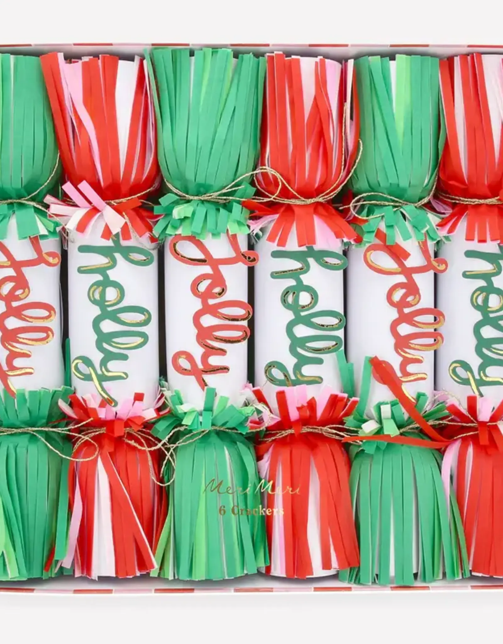 Meri Meri Jolly Holly Fringe Crackers