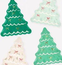 Meri Meri Christmas Tree With Bows Plates