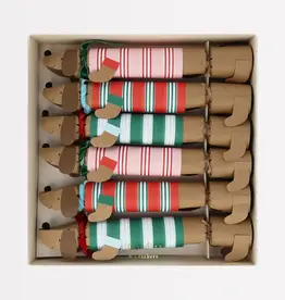 Meri Meri Festive Stripe Sausage Dog Crackers