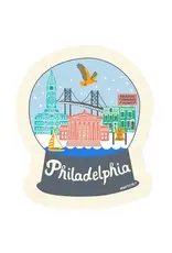 MapTote Sticker: Philadelphia Snowglobe