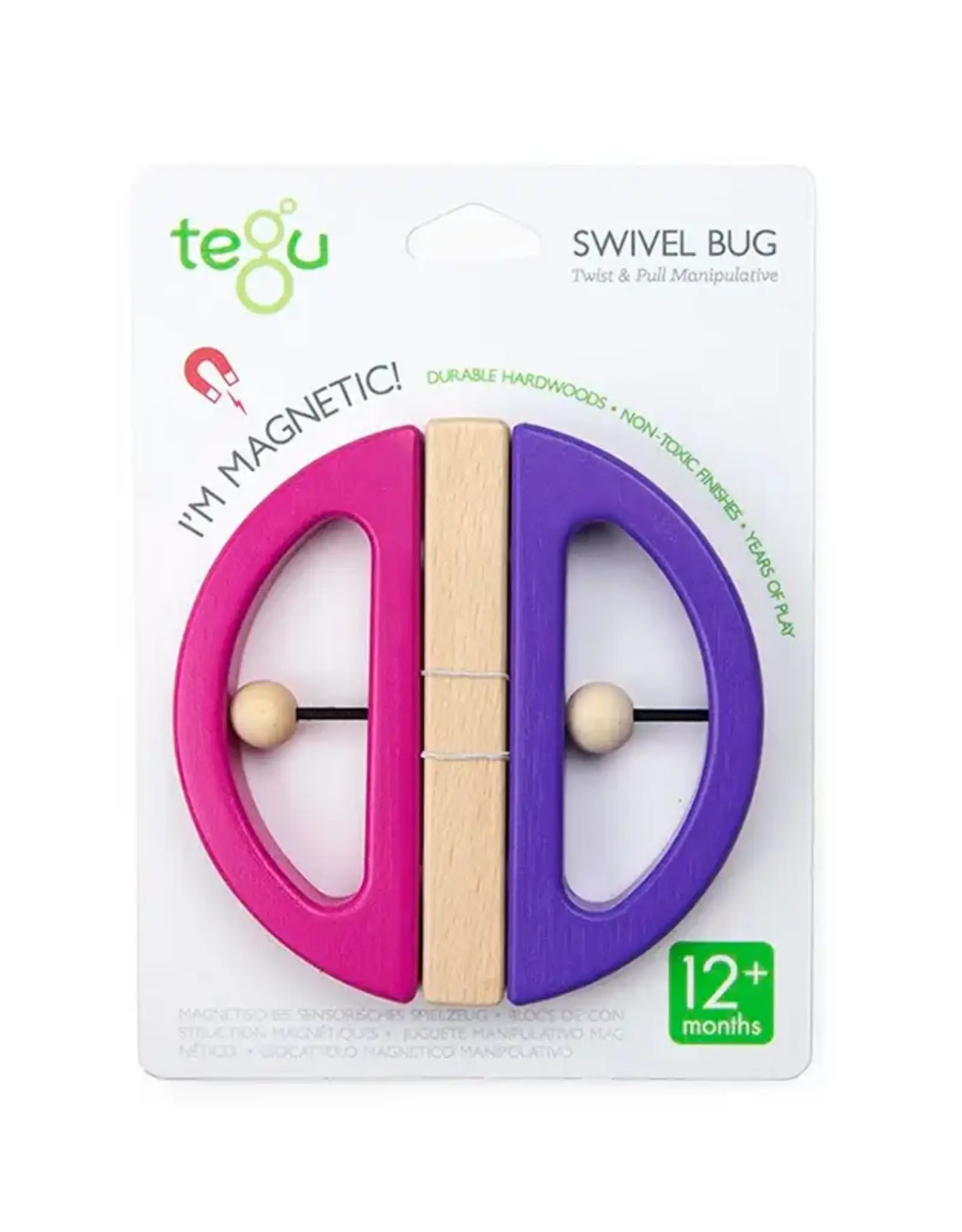 Tegu Swivel Bug:  Pink  and Purple