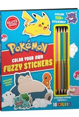 Klutz Pokemon Color Your Own Fuzzy Stickers