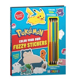 Klutz Pokemon Color Your Own Fuzzy Stickers
