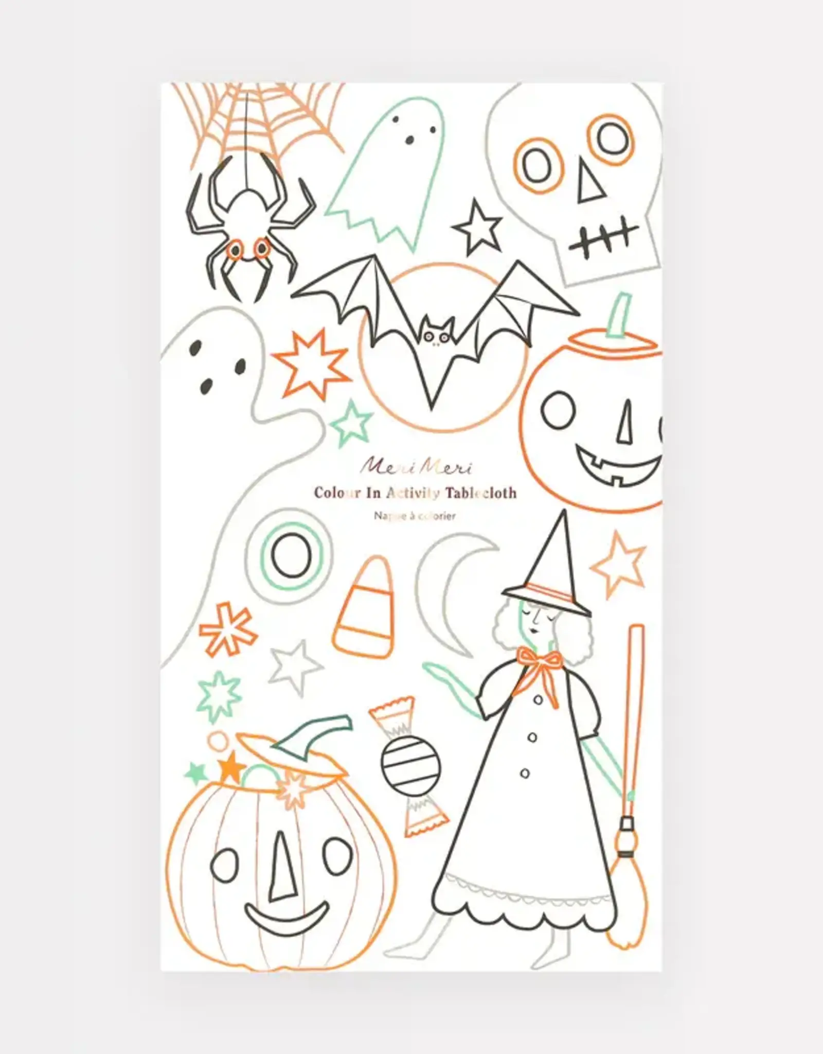 Meri Meri Halloween Color In Activity Tablecloth