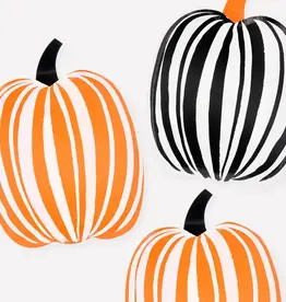 Meri Meri Stripe Pumpkin Plates