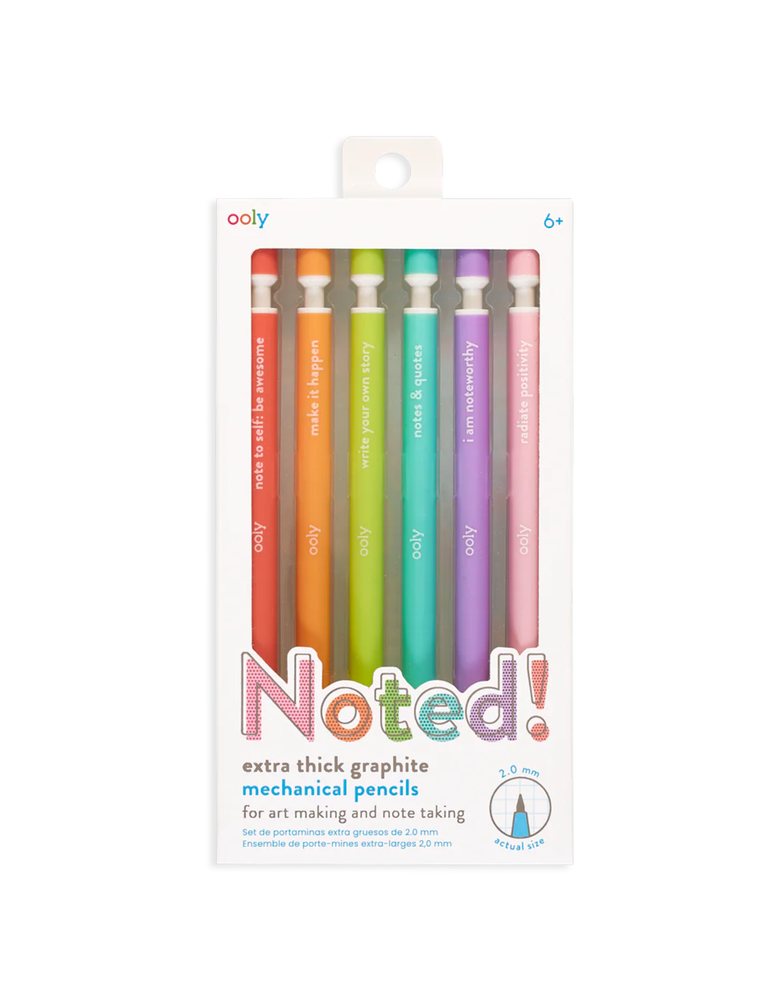 Ooly Noted! Graphite Mechanical Pencils - Set of 6