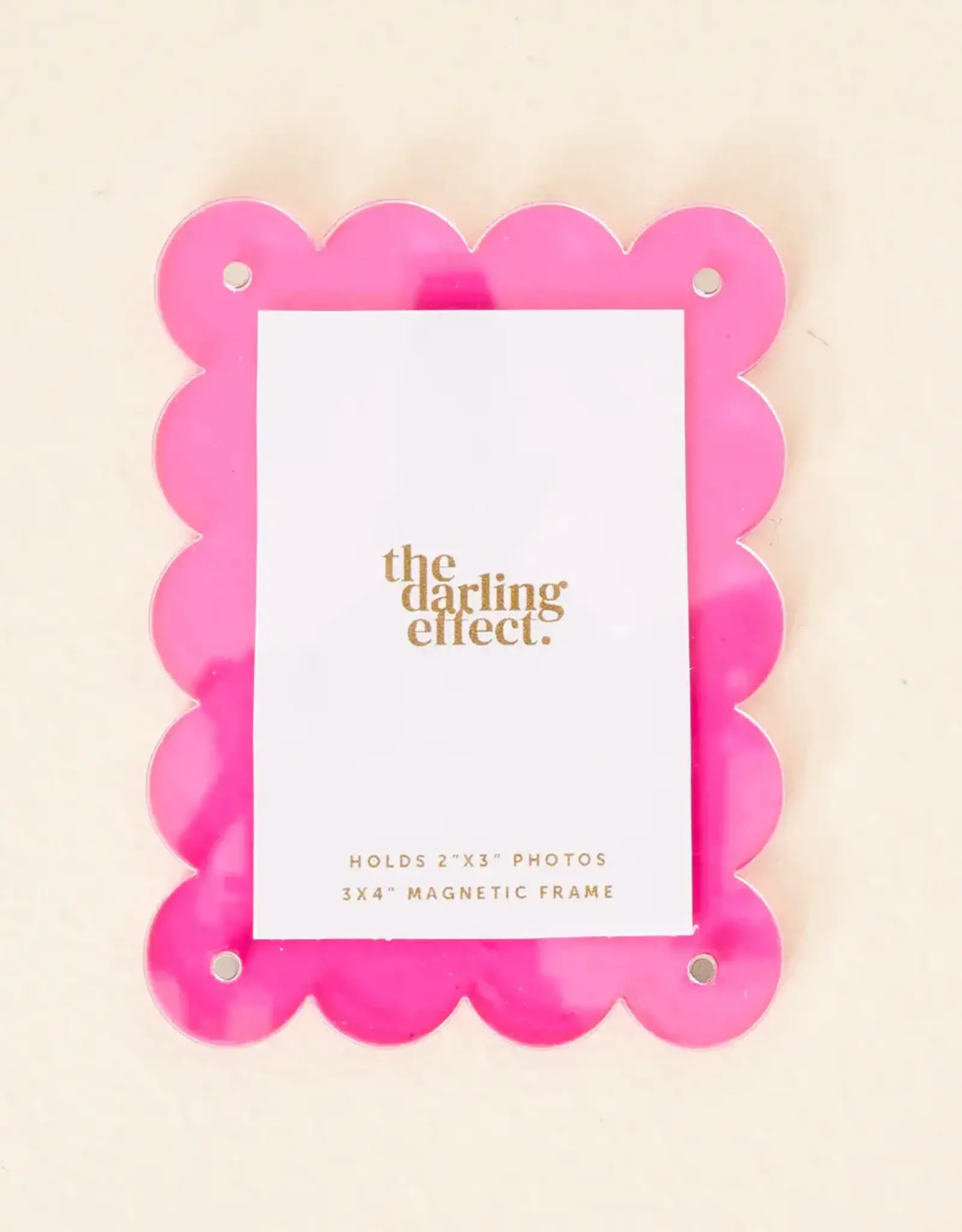 The Darling Effect Mini Acrylic Picture Frame Magnet- Hot Pink