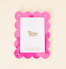 The Darling Effect Mini Acrylic Picture Frame Magnet- Hot Pink